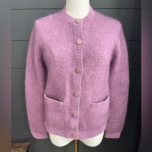 Paris Atelier & Other Stories Size XS  Lavender Button-Up Cardigan Mohair